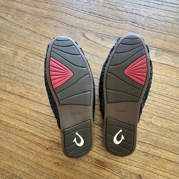 Olukai Women's Mi'i Leather Mules - Size 8 - Picture 3 of 5